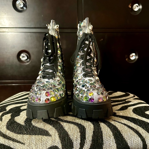 AZALEA WANG Noel Combat Boot, Size 8, NWOT - Picture 7 of 12